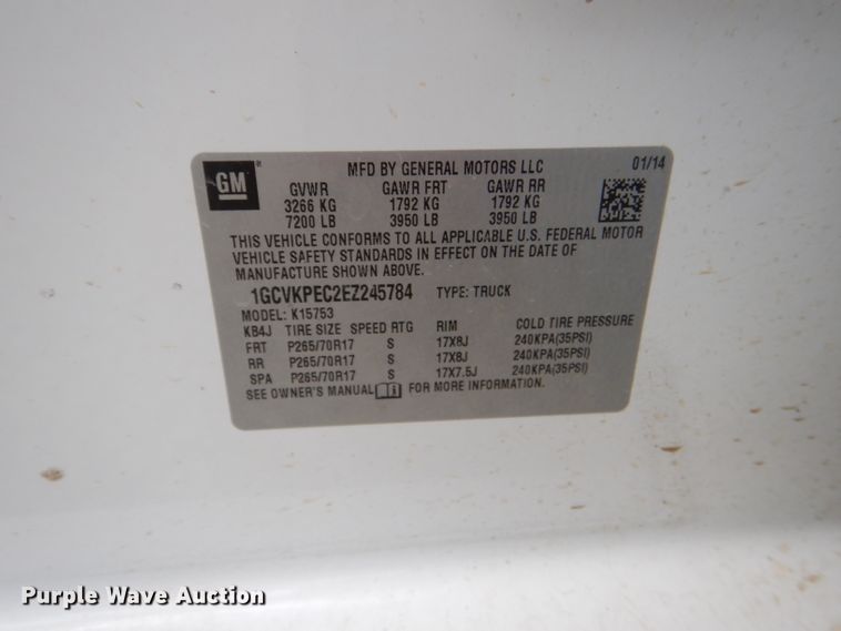 image for item DG4899 2014 Chevrolet Silverado 1500 Double Cab pickup truck