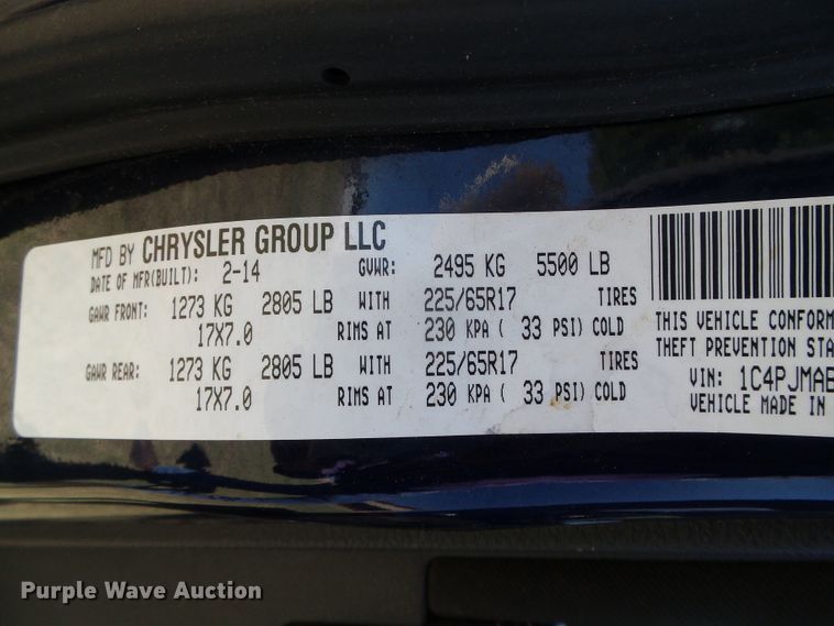 image for item DC5057 2014 Jeep Cherokee Sport SUV