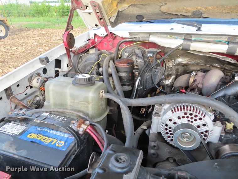 image for item DD6396 1997 Ford F350 flatbed pickup truck