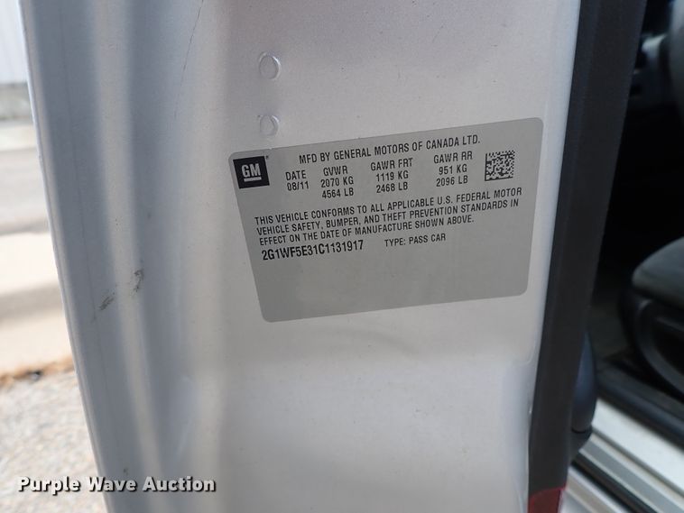 image for item DE0944 2012 Chevrolet Impala