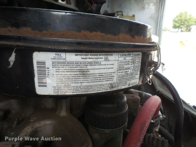 image for item DE2360 1995 GMC P3500 pressure washer truck