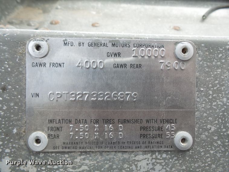 image for item DE2365 1977 Chevrolet delivery truck