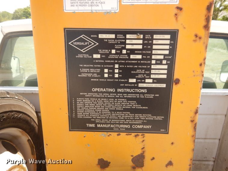 image for item DF6614 1994 GMC Sierra C3500HD bucket truck