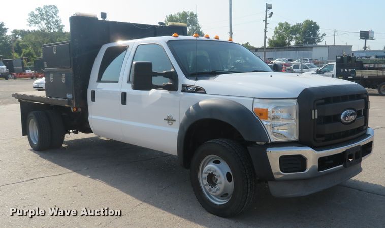 image for item DH1509 2011 Ford F450 Super Duty XL Crew Cab flatbed truck