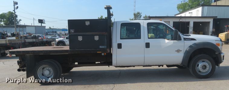 image for item DH1509 2011 Ford F450 Super Duty XL Crew Cab flatbed truck