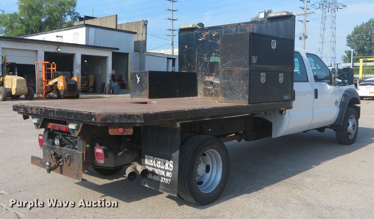 image for item DH1509 2011 Ford F450 Super Duty XL Crew Cab flatbed truck