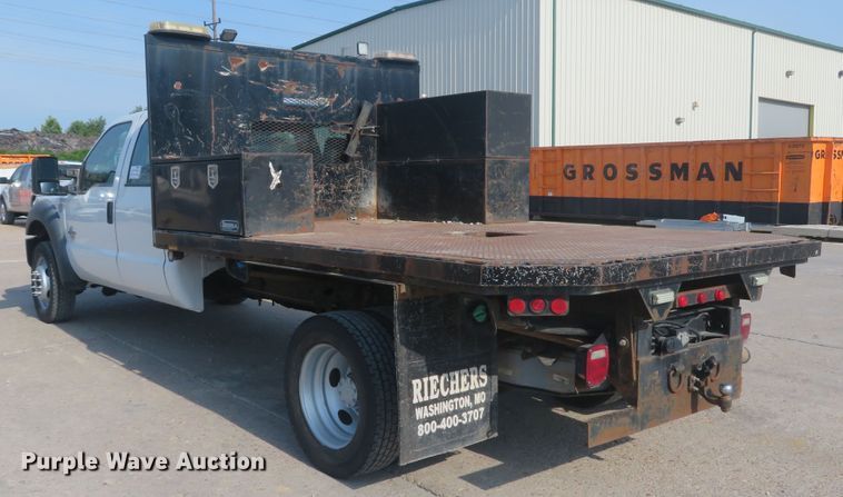 image for item DH1509 2011 Ford F450 Super Duty XL Crew Cab flatbed truck