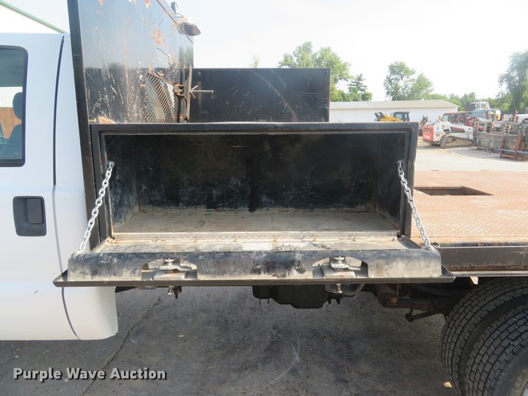image for item DH1509 2011 Ford F450 Super Duty XL Crew Cab flatbed truck