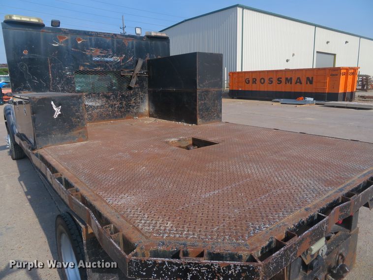 image for item DH1509 2011 Ford F450 Super Duty XL Crew Cab flatbed truck