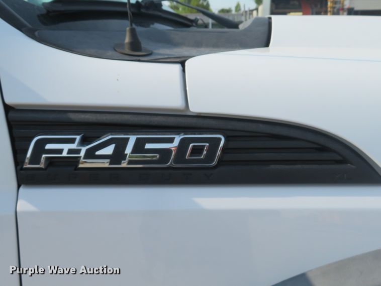 image for item DH1509 2011 Ford F450 Super Duty XL Crew Cab flatbed truck