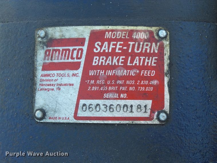 image for item EM9819 Ammco 4000 brake lathe