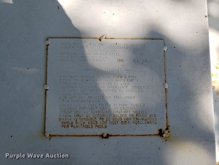 image for item ET9833 Auxiliary fuel tank