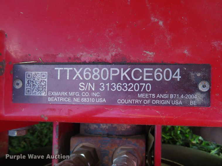 image for item EV9715 Ex Mark X Series ZTR lawn mower