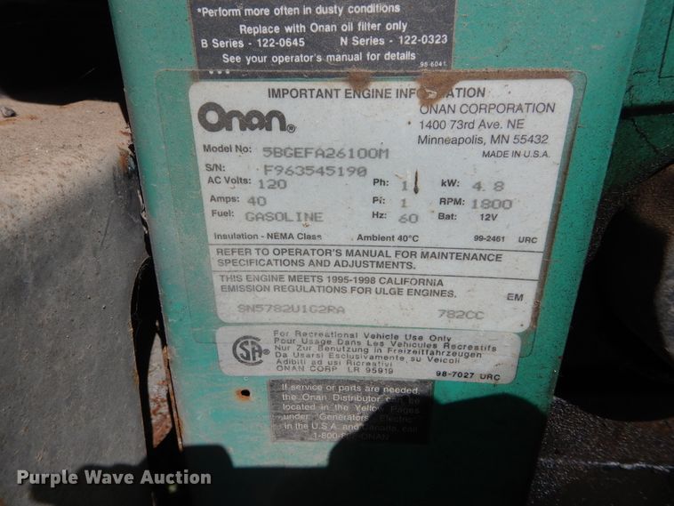 image for item FI9998 1996 Chevrolet P30 Winnebago RV