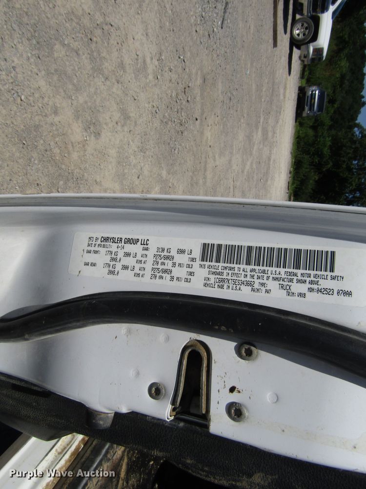 image for item FJ9703 2014 Dodge Ram 1500 Crew Cab pickup truck