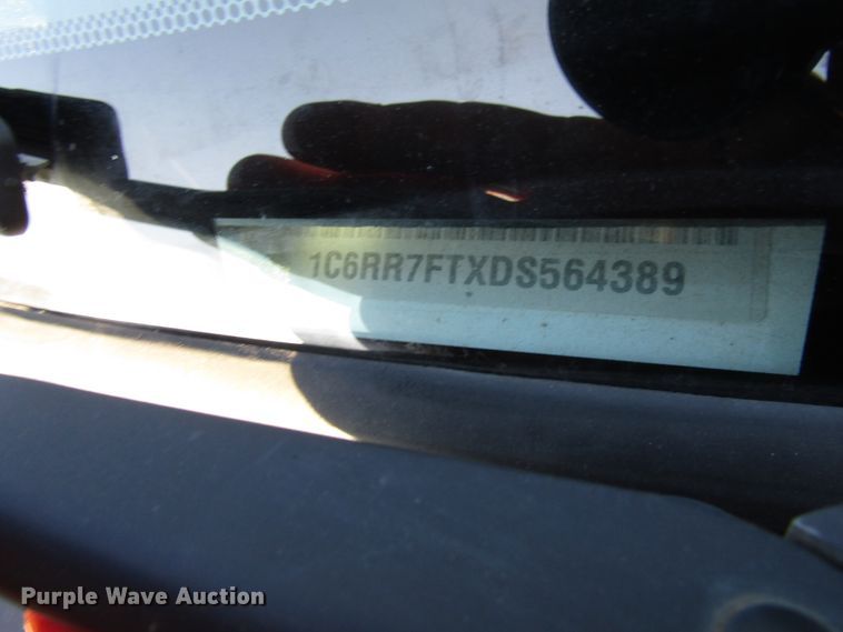 image for item FJ9723 2013 Dodge Ram 1500 Quad Cab pickup truck