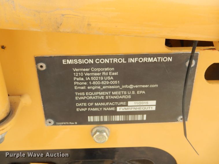 image for item FX9255 2016 Vermeer RTX150 trencher