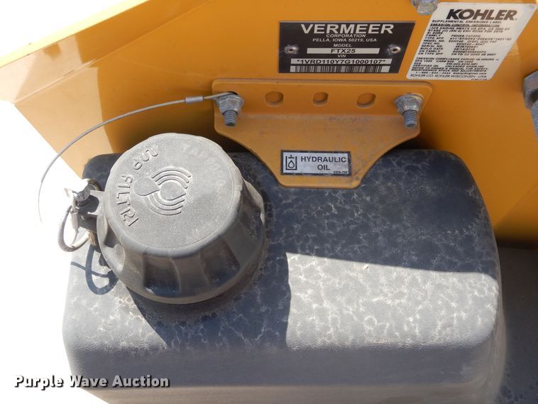 image for item FX9256 2016 Vermeer FTX25 trencher