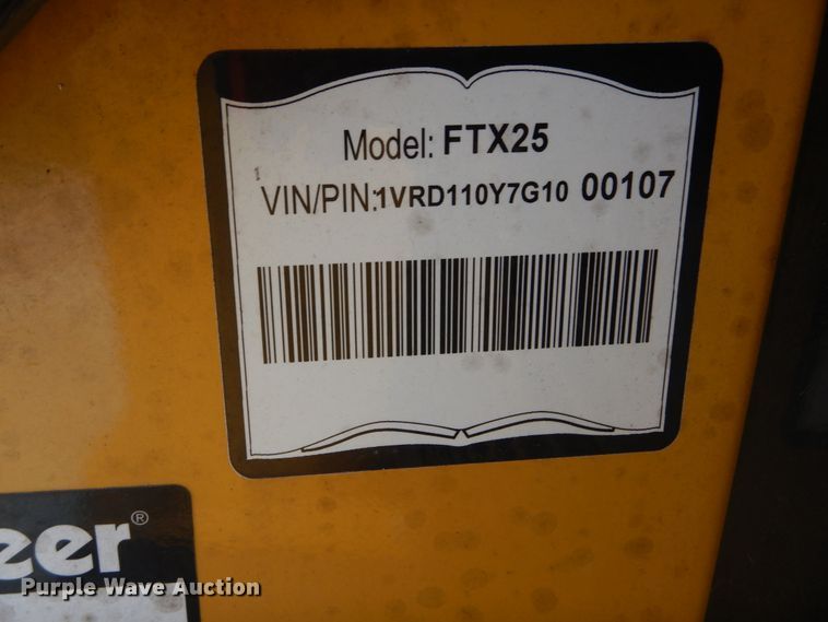 image for item FX9256 2016 Vermeer FTX25 trencher