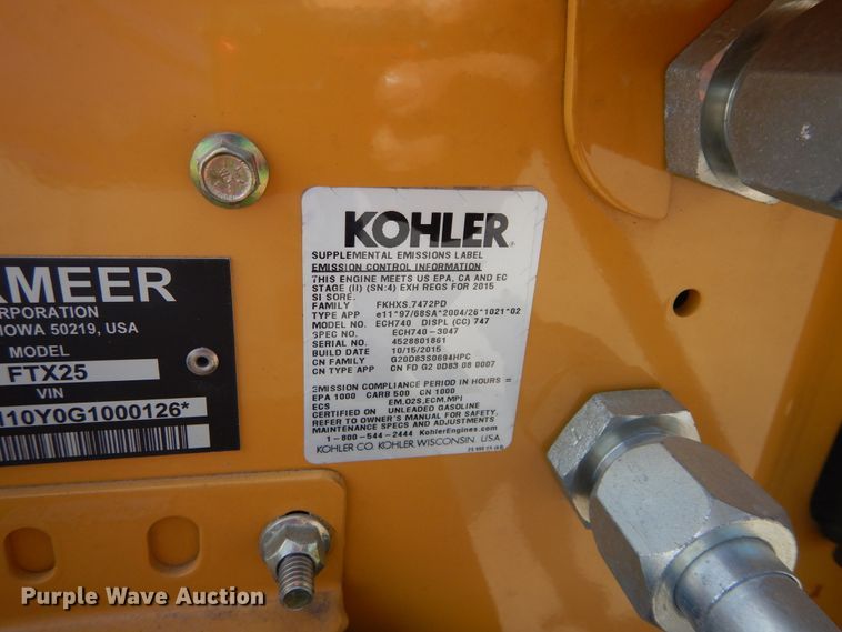 image for item FX9257 2016 Vermeer FTX25 trencher