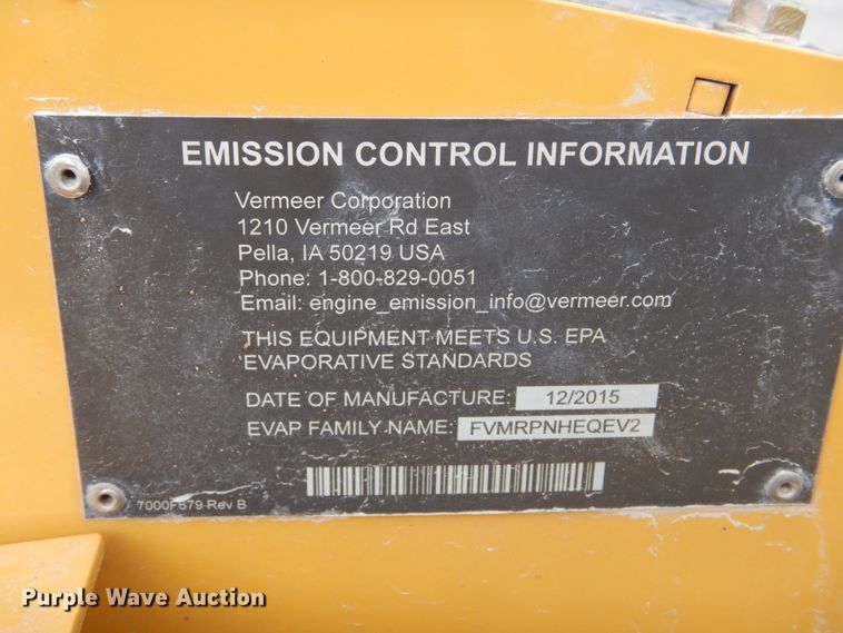 image for item FX9258 2016 Vermeer FTX25 trencher