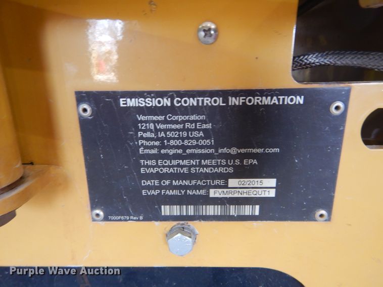 image for item FX9259 2015 Vermeer RTX150 trencher