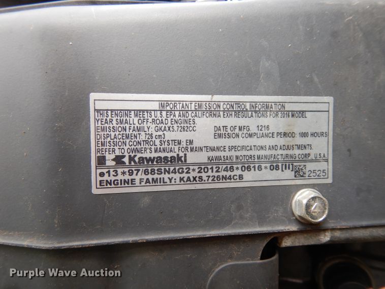 image for item GG9108 2017 John Deere 648R QT ZTR lawn mower