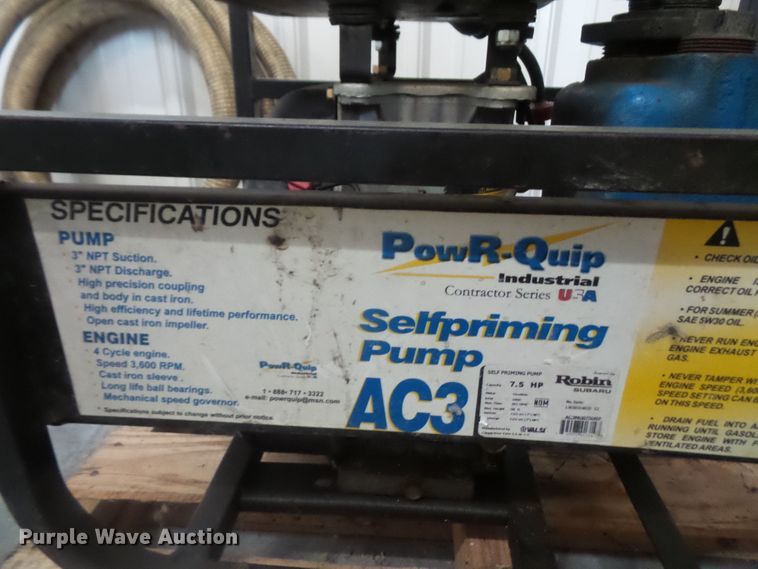 image for item GJ9774 Powerquip trash pump