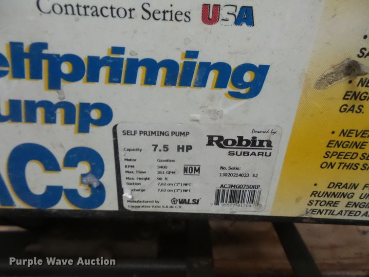 image for item GJ9774 Powerquip trash pump