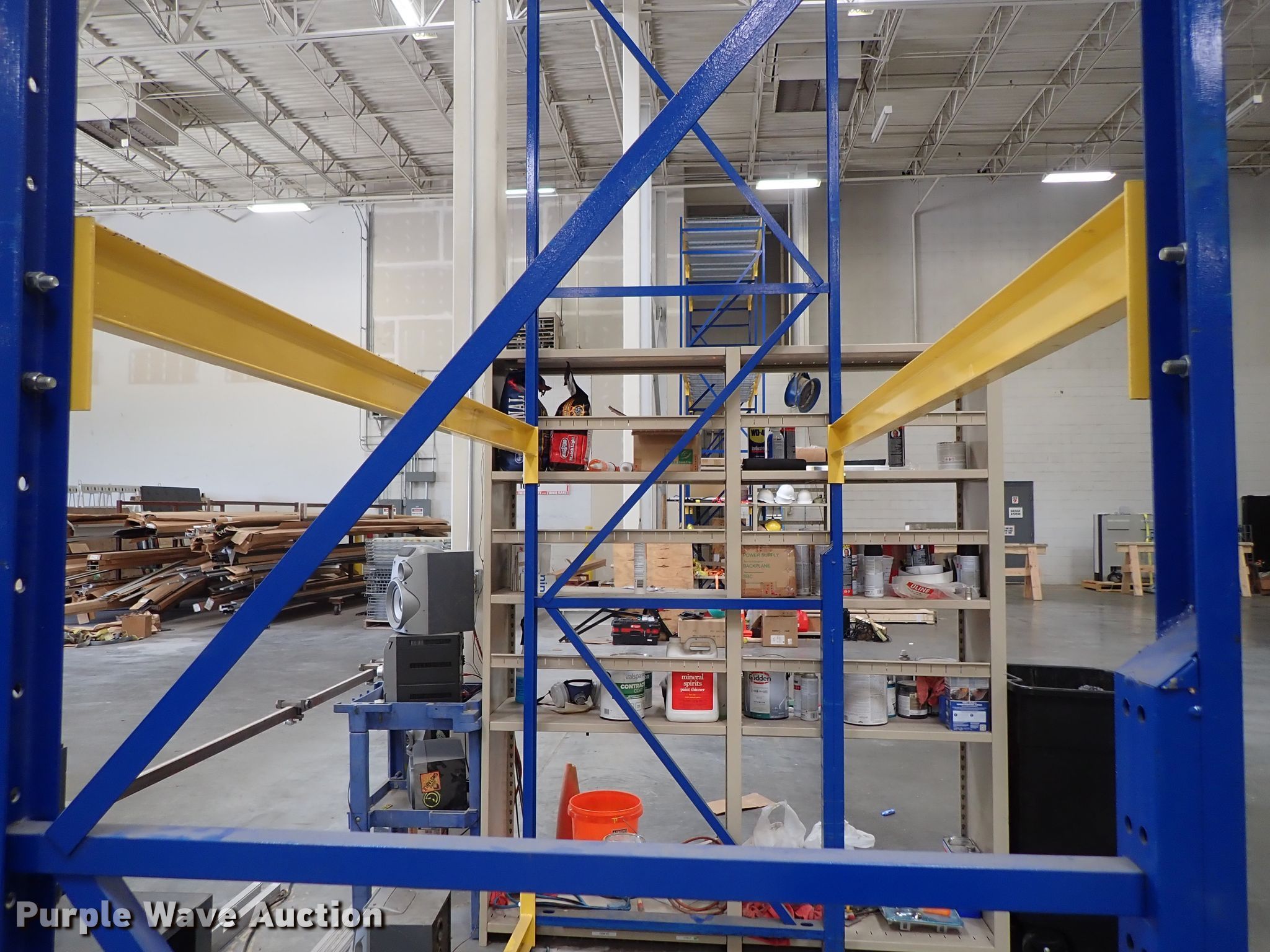 Steel pallet racking in Wichita, KS Item GB9385 sold Purple Wave