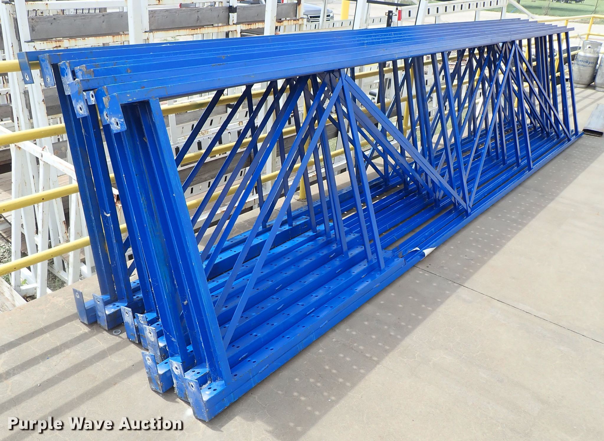 Steel pallet racking in Wichita, KS Item GB9385 sold Purple Wave