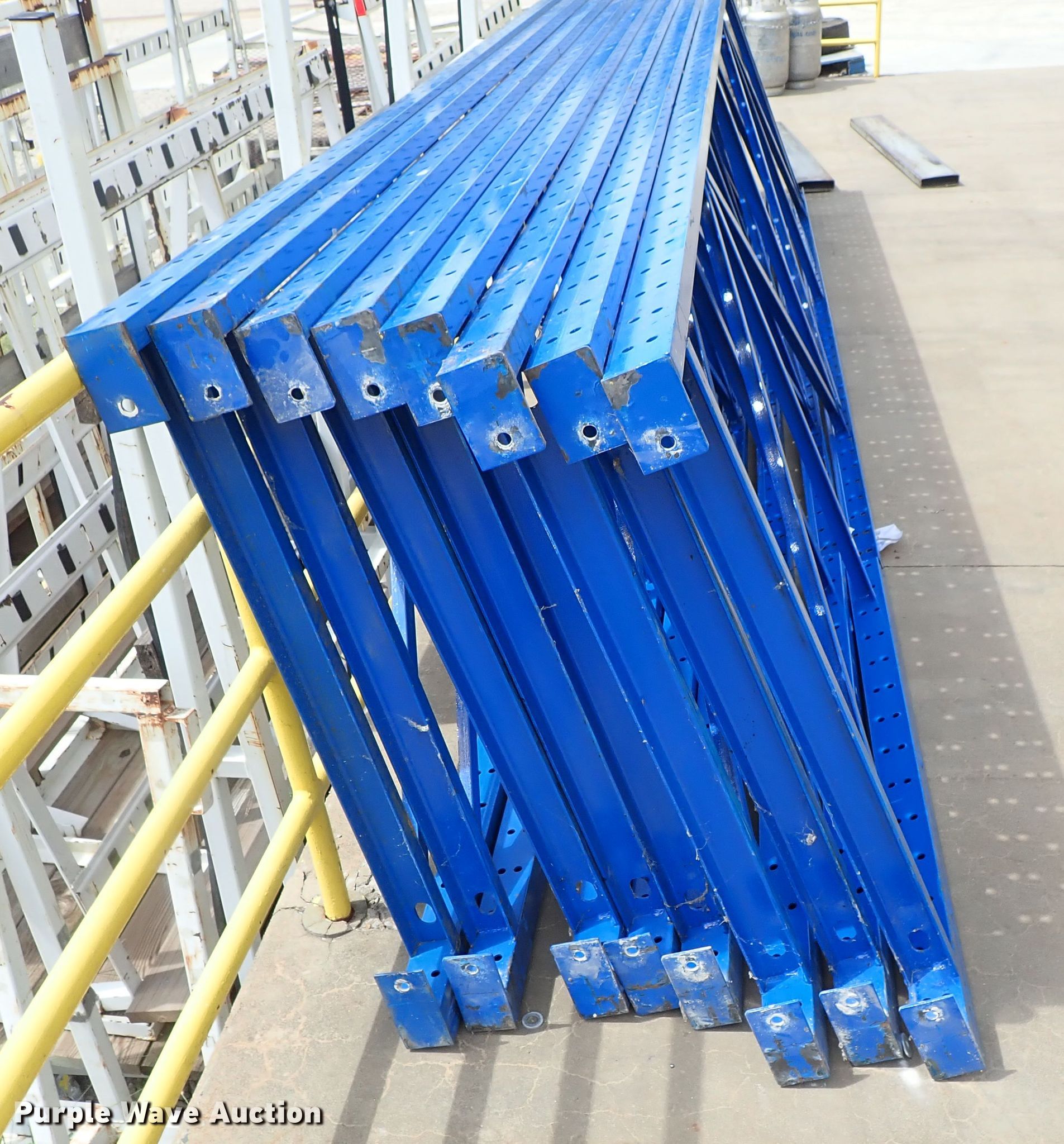 Steel pallet racking in Wichita, KS Item GB9385 sold Purple Wave