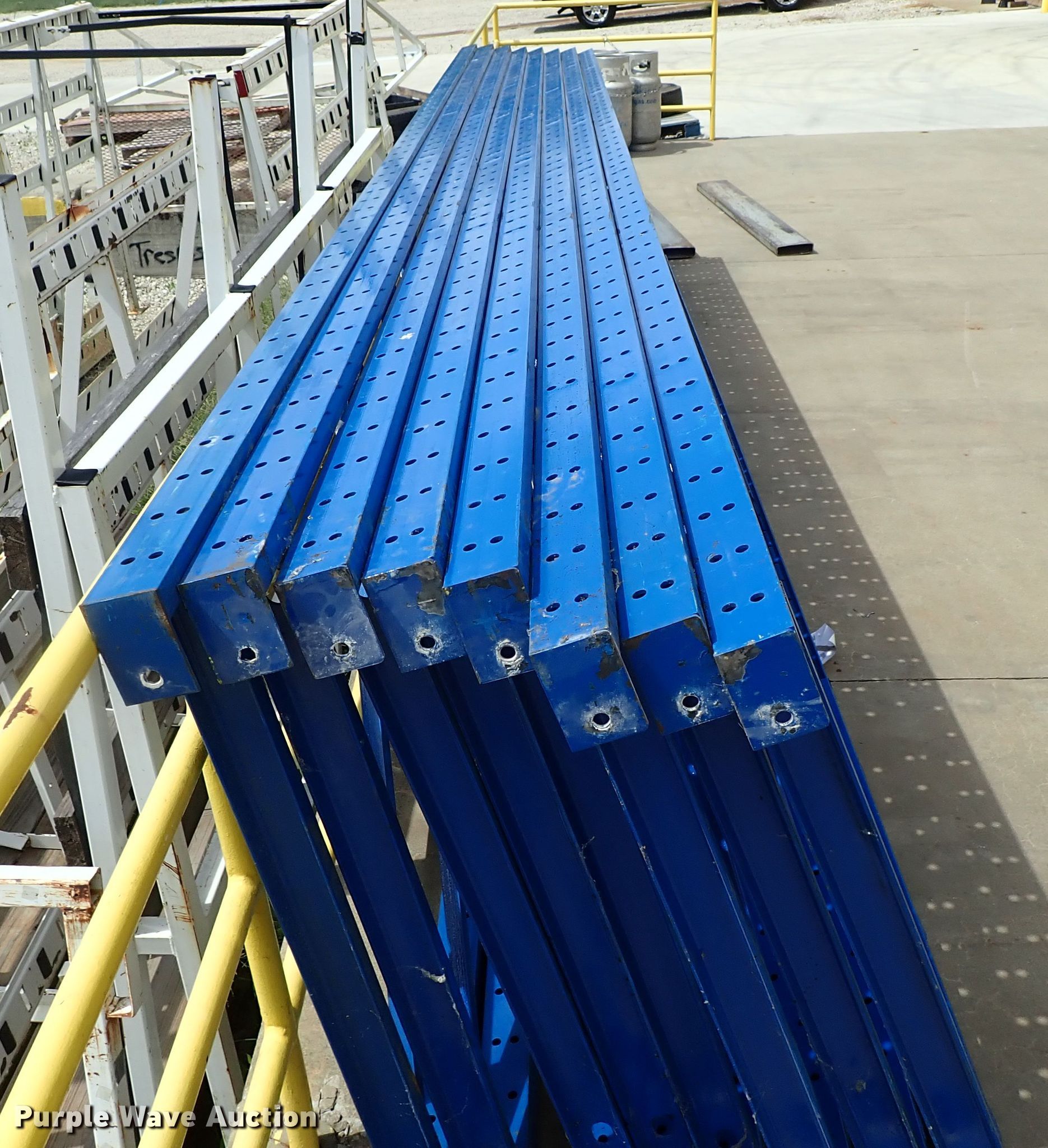 Steel pallet racking in Wichita, KS Item GB9385 sold Purple Wave