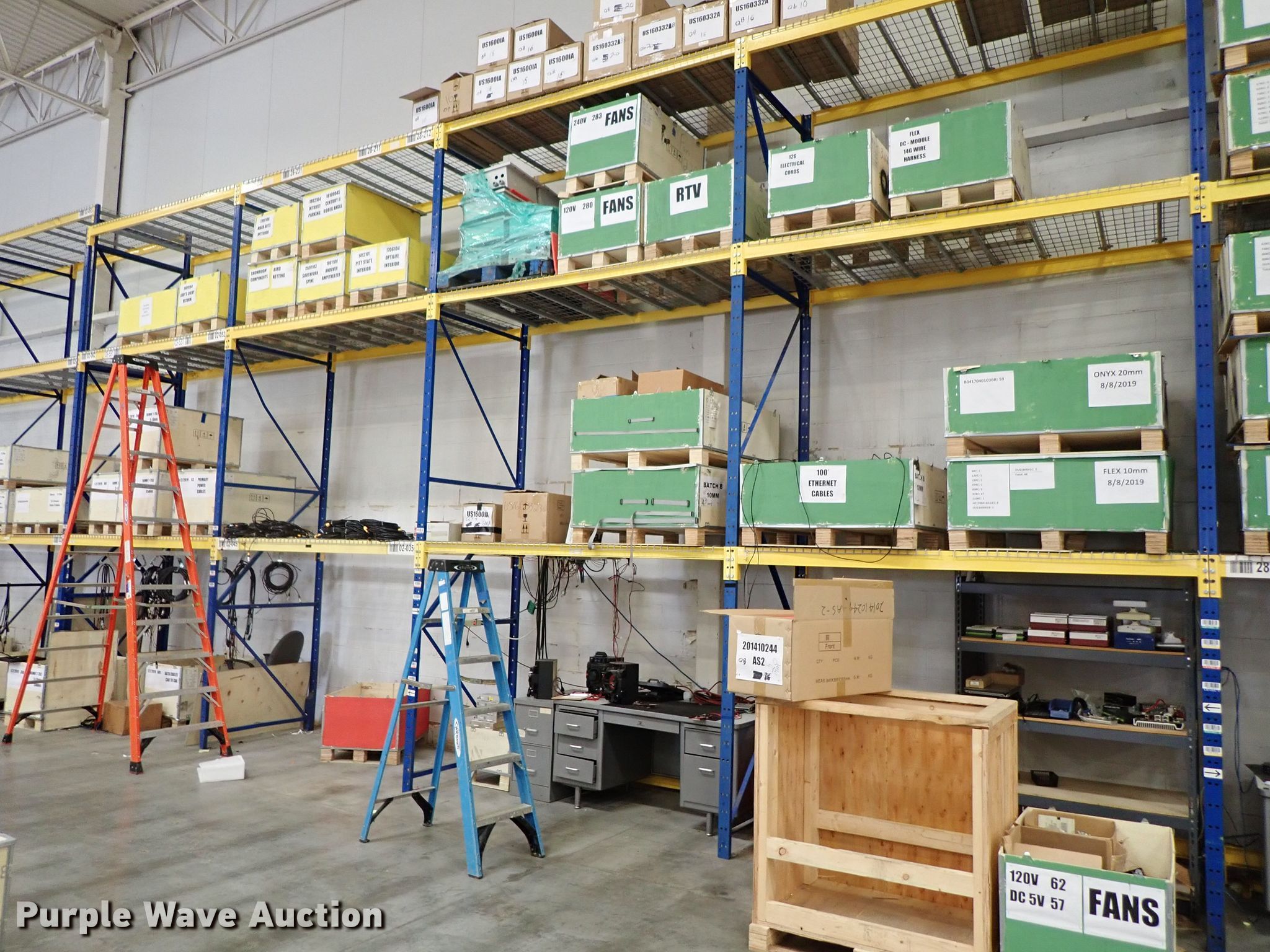 Steel pallet racking in Wichita, KS Item GB9388 sold Purple Wave