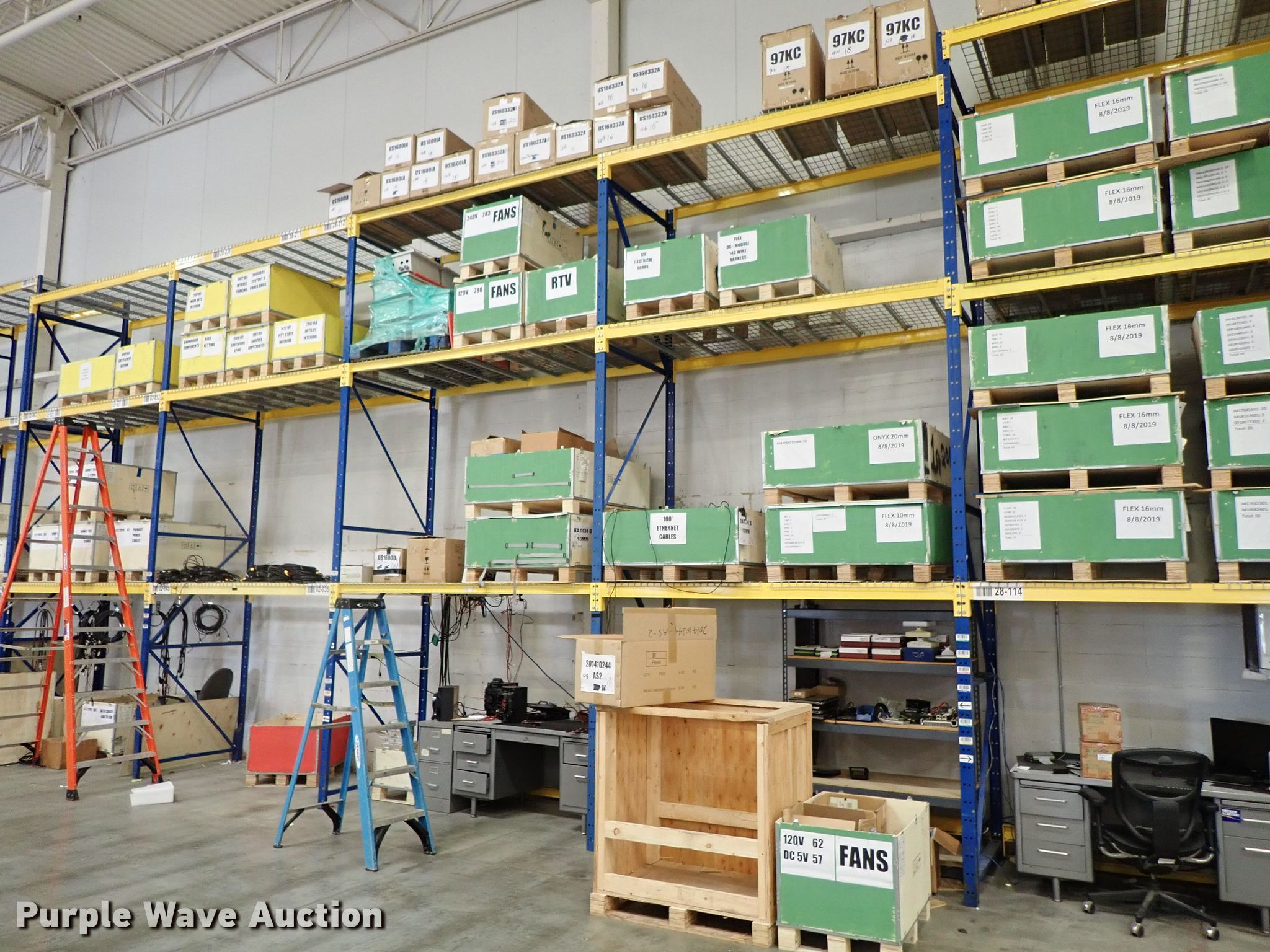 Steel pallet racking in Wichita, KS Item GB9388 sold Purple Wave