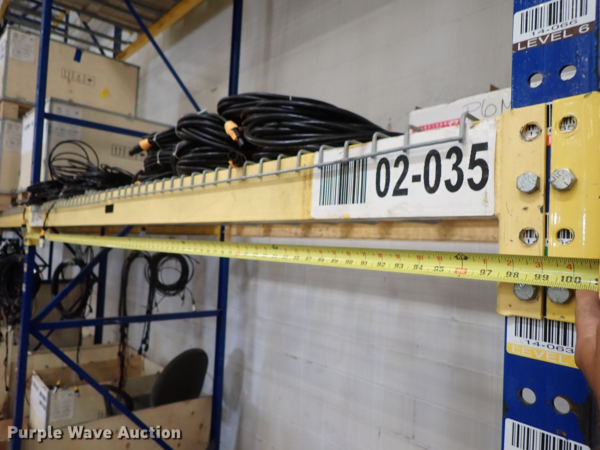 Steel pallet racking in Wichita, KS Item GB9388 sold Purple Wave