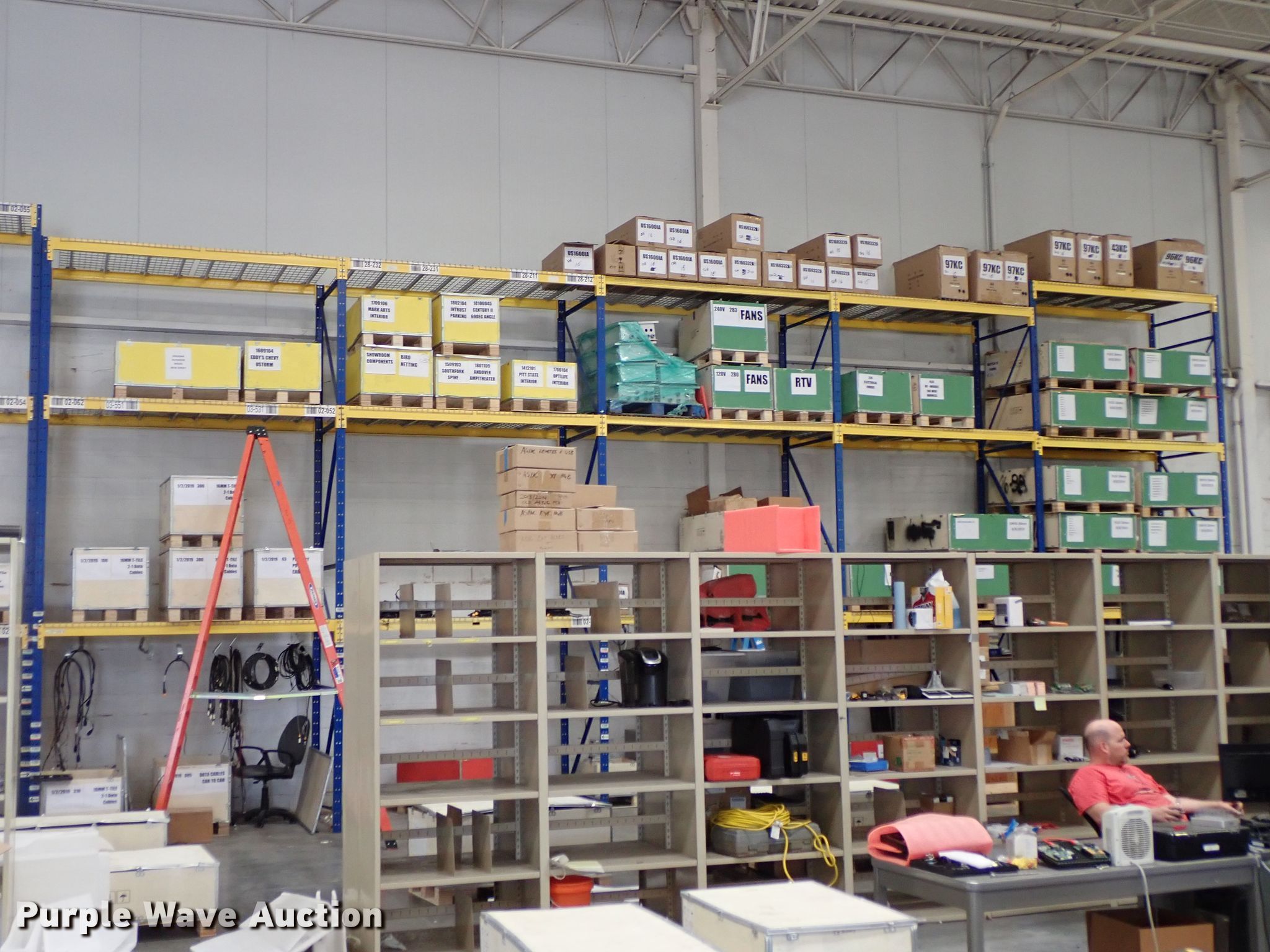 Steel pallet racking in Wichita, KS Item GB9388 sold Purple Wave