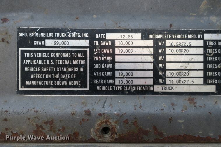 image for item DB10218 1987 Mack RS685LS Value Liner ready mix truck