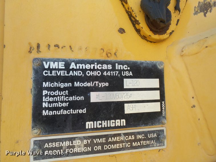 image for item DD6234 1992 Volvo Michigan L120 wheel loader