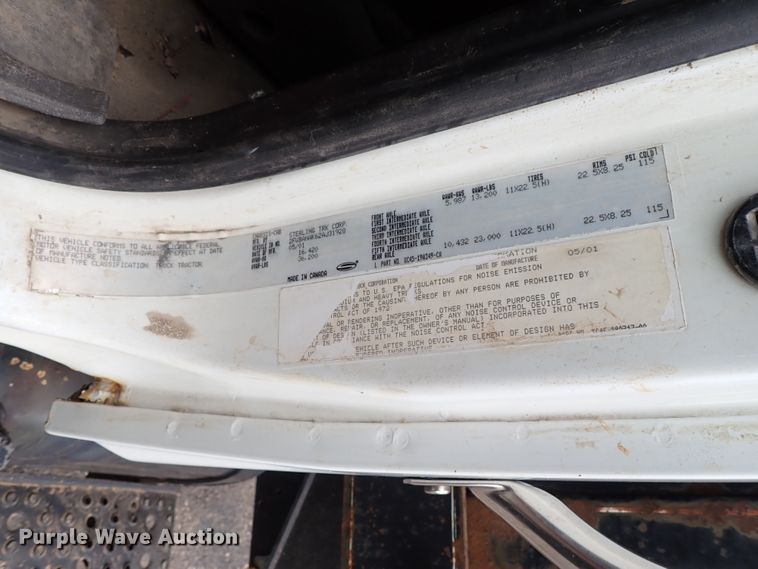 image for item DE0948 2002 Sterling Acterra flatbed truck