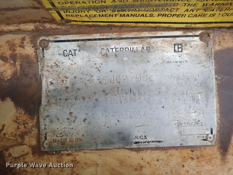 image for item DE5547 1995 Caterpillar D8N dozer