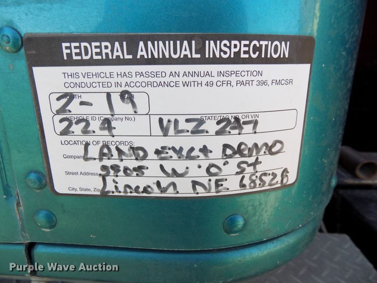 image for item DE7773 1999 International 9400 dump truck