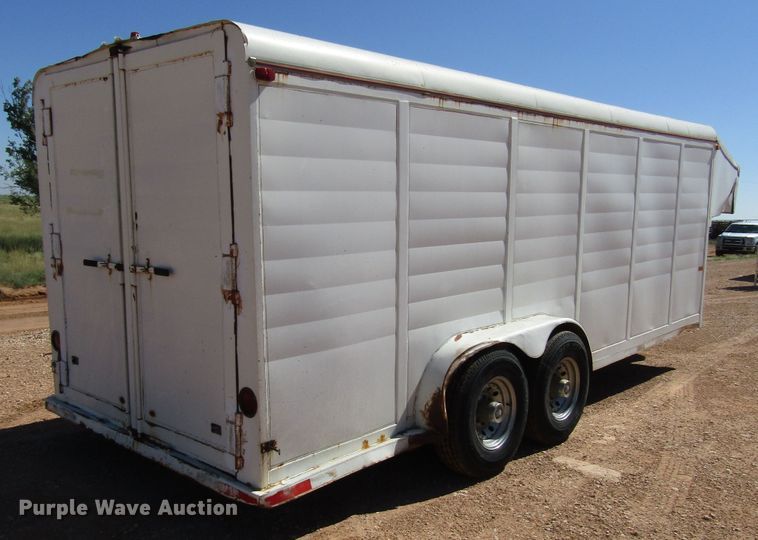 image for item DG1398 1994 Dewitt enclosed cargo trailer