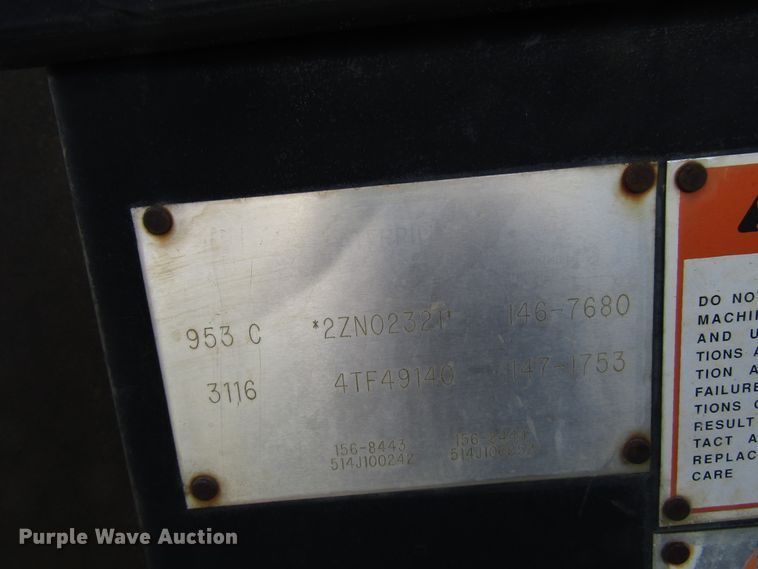 image for item DG1413 1999 Caterpillar 953C track loader