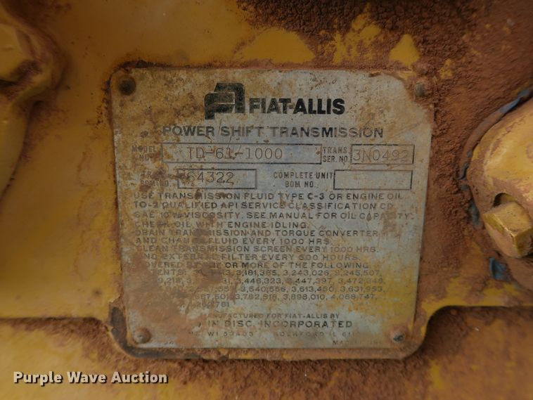 image for item DG4016 1989 Fiat-Allis S161A2T water wagon