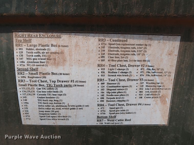 image for item DG4018 2009 Utility M0103A3 utility trailer with welder