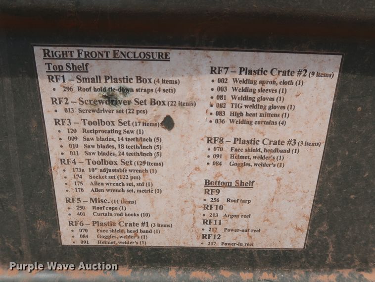 image for item DG4018 2009 Utility M0103A3 utility trailer with welder