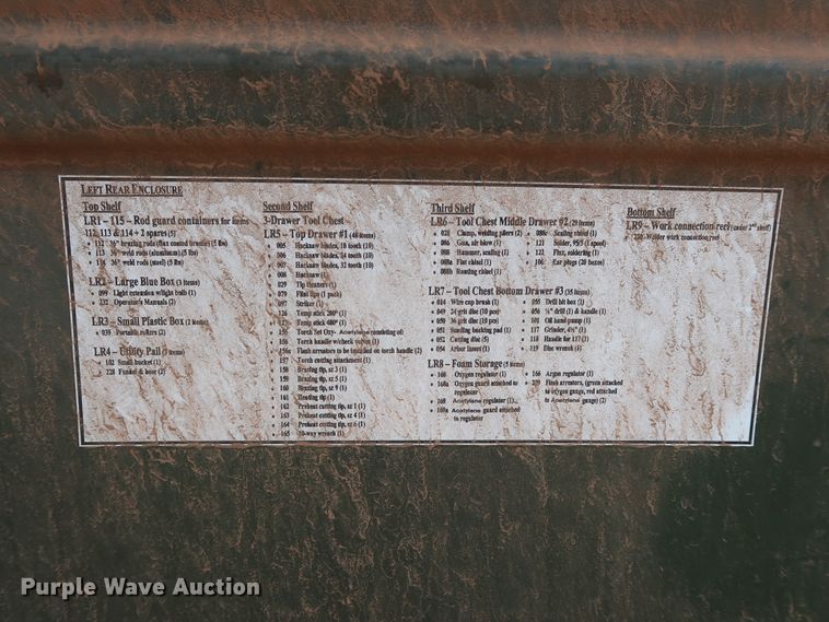 image for item DG4018 2009 Utility M0103A3 utility trailer with welder