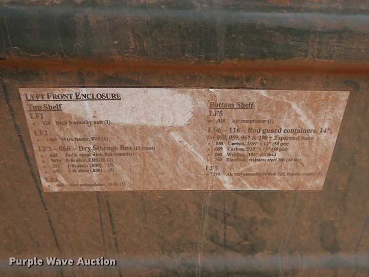 image for item DG4018 2009 Utility M0103A3 utility trailer with welder