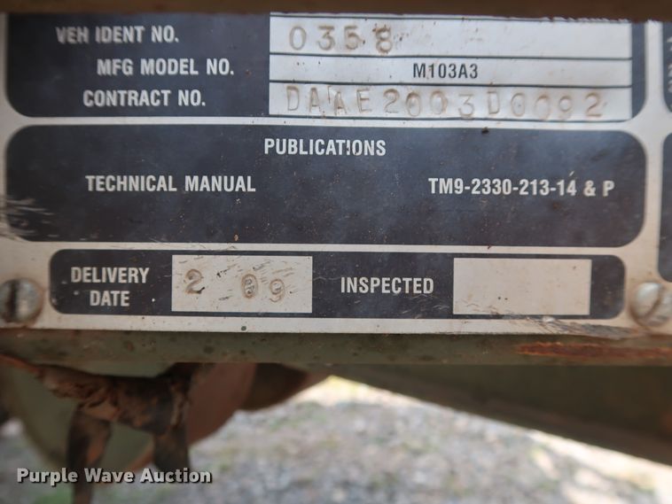 image for item DG4018 2009 Utility M0103A3 utility trailer with welder